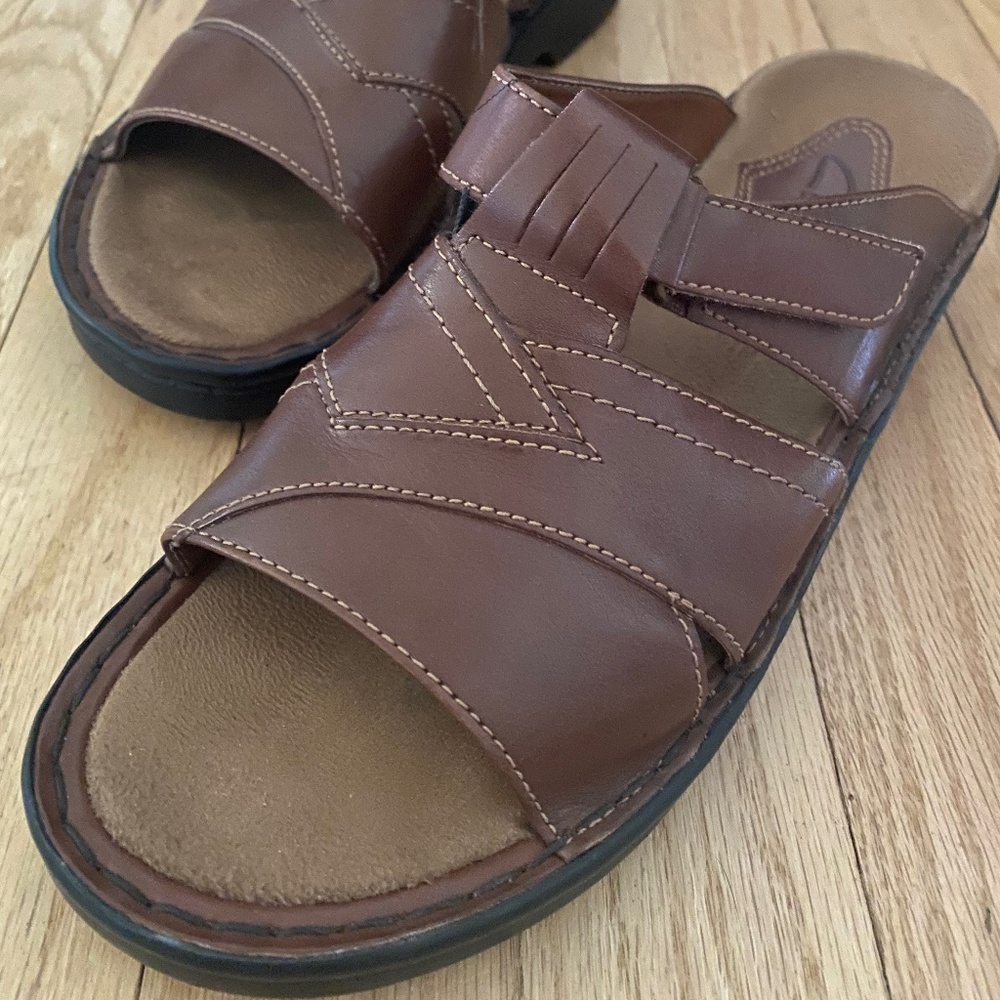 Clark brown sandals